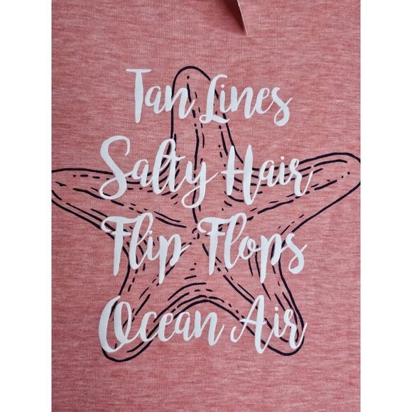 New Exclusive One Women's 2X Plus Size Blouse Pink Comfy Top Casual Beach Shirt - Picture 12 of 16